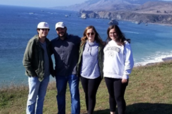 Joe and kids in CA